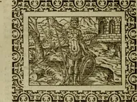 Picture 49 of 241 from Omnia Andreae Alciati v.c. emblemata : cum commentariis, quibus emblematum omnium aperta origine, mens authoris explicatur, & obscura omnia dubiaque illustrantur (1583), leaf 185