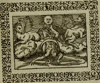 An illustration from Omnia Andreae Alciati v.c. emblemata : cum commentariis, quibus emblematum omnium aperta origine, mens authoris explicatur, & obscura omnia dubiaque illustrantur (1583)