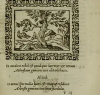 An illustration from Omnia Andreae Alciati v.c. emblemata : cum commentariis, quibus emblematum omnium aperta origine, mens authoris explicatur, & obscura omnia dubiaque illustrantur (1583)