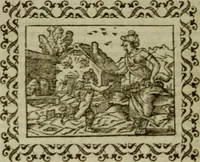 An illustration from Omnia Andreae Alciati v.c. emblemata : cum commentariis, quibus emblematum omnium aperta origine, mens authoris explicatur, & obscura omnia dubiaque illustrantur (1583)