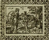 Picture 130 of 241 from Omnia Andreae Alciati v.c. emblemata : cum commentariis, quibus emblematum omnium aperta origine, mens authoris explicatur, & obscura omnia dubiaque illustrantur (1583), leaf 384