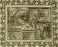An illustration from Omnia Andreae Alciati v.c. emblemata : cum commentariis, quibus emblematum omnium aperta origine, mens authoris explicatur, & obscura omnia dubiaque illustrantur (1583)