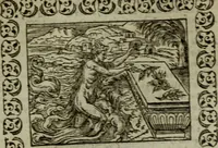 An illustration from Omnia Andreae Alciati v.c. emblemata : cum commentariis, quibus emblematum omnium aperta origine, mens authoris explicatur, & obscura omnia dubiaque illustrantur (1583)