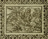 An illustration from Omnia Andreae Alciati v.c. emblemata : cum commentariis, quibus emblematum omnium aperta origine, mens authoris explicatur, & obscura omnia dubiaque illustrantur (1583)
