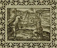 An illustration from Omnia Andreae Alciati v.c. emblemata : cum commentariis, quibus emblematum omnium aperta origine, mens authoris explicatur, & obscura omnia dubiaque illustrantur (1583)