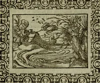An illustration from Omnia Andreae Alciati v.c. emblemata : cum commentariis, quibus emblematum omnium aperta origine, mens authoris explicatur, & obscura omnia dubiaque illustrantur (1583)