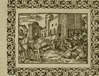 An illustration from Omnia Andreae Alciati v.c. emblemata : cum commentariis, quibus emblematum omnium aperta origine, mens authoris explicatur, & obscura omnia dubiaque illustrantur (1583)