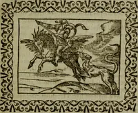 An illustration from Omnia Andreae Alciati v.c. emblemata : cum commentariis, quibus emblematum omnium aperta origine, mens authoris explicatur, & obscura omnia dubiaque illustrantur (1583)