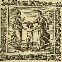An illustration from Omnia Andreae Alciati v.c. emblemata, cum commentariis, quibus emblematum aperta origine mens auctoris explicatur, & obscura omnia, dubiáque illustrantur Adiectae ad calcem Notae posteriores (1589)