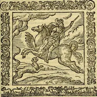 An illustration from Omnia Andreae Alciati v.c. emblemata, cum commentariis, quibus emblematum aperta origine mens auctoris explicatur, & obscura omnia, dubiáque illustrantur Adiectae ad calcem Notae posteriores (1589)