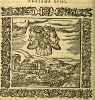 An illustration from Omnia Andreae Alciati v.c. emblemata, cum commentariis, quibus emblematum aperta origine mens auctoris explicatur, & obscura omnia, dubiáque illustrantur Adiectae ad calcem Notae posteriores (1589)
