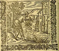 An illustration from Omnia Andreae Alciati v.c. emblemata, cum commentariis, quibus emblematum aperta origine mens auctoris explicatur, & obscura omnia, dubiáque illustrantur Adiectae ad calcem Notae posteriores (1589)