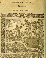 An illustration from Omnia Andreae Alciati v.c. emblemata, cum commentariis, quibus emblematum aperta origine mens auctoris explicatur, & obscura omnia, dubiáque illustrantur Adiectae ad calcem Notae posteriores (1589)