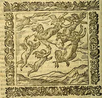 An illustration from Omnia Andreae Alciati v.c. emblemata, cum commentariis, quibus emblematum aperta origine mens auctoris explicatur, & obscura omnia, dubiáque illustrantur Adiectae ad calcem Notae posteriores (1589)