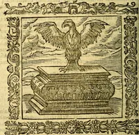 An illustration from Omnia Andreae Alciati v.c. emblemata, cum commentariis, quibus emblematum aperta origine mens auctoris explicatur, & obscura omnia, dubiáque illustrantur Adiectae ad calcem Notae posteriores (1589)