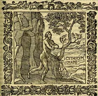 An illustration from Omnia Andreae Alciati v.c. emblemata, cum commentariis, quibus emblematum aperta origine mens auctoris explicatur, & obscura omnia, dubiáque illustrantur Adiectae ad calcem Notae posteriores (1589)