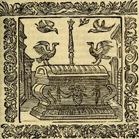 An illustration from Omnia Andreae Alciati v.c. emblemata, cum commentariis, quibus emblematum aperta origine mens auctoris explicatur, & obscura omnia, dubiáque illustrantur Adiectae ad calcem Notae posteriores (1589)