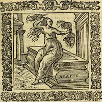 An illustration from Omnia Andreae Alciati v.c. emblemata, cum commentariis, quibus emblematum aperta origine mens auctoris explicatur, & obscura omnia, dubiáque illustrantur Adiectae ad calcem Notae posteriores (1589)