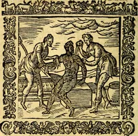 An illustration from Omnia Andreae Alciati v.c. emblemata, cum commentariis, quibus emblematum aperta origine mens auctoris explicatur, & obscura omnia, dubiáque illustrantur Adiectae ad calcem Notae posteriores (1589)