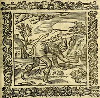 An illustration from Omnia Andreae Alciati v.c. emblemata, cum commentariis, quibus emblematum aperta origine mens auctoris explicatur, & obscura omnia, dubiáque illustrantur Adiectae ad calcem Notae posteriores (1589)