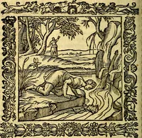An illustration from Omnia Andreae Alciati v.c. emblemata, cum commentariis, quibus emblematum aperta origine mens auctoris explicatur, & obscura omnia, dubiáque illustrantur Adiectae ad calcem Notae posteriores (1589)