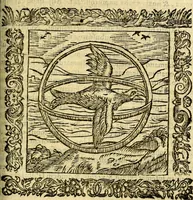 An illustration from Omnia Andreae Alciati v.c. emblemata, cum commentariis, quibus emblematum aperta origine mens auctoris explicatur, & obscura omnia, dubiáque illustrantur Adiectae ad calcem Notae posteriores (1589)