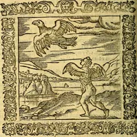 An illustration from Omnia Andreae Alciati v.c. emblemata, cum commentariis, quibus emblematum aperta origine mens auctoris explicatur, & obscura omnia, dubiáque illustrantur Adiectae ad calcem Notae posteriores (1589)