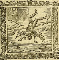 An illustration from Omnia Andreae Alciati v.c. emblemata, cum commentariis, quibus emblematum aperta origine mens auctoris explicatur, & obscura omnia, dubiáque illustrantur Adiectae ad calcem Notae posteriores (1589)