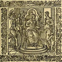 An illustration from Omnia Andreae Alciati v.c. emblemata, cum commentariis, quibus emblematum aperta origine mens auctoris explicatur, & obscura omnia, dubiáque illustrantur Adiectae ad calcem Notae posteriores (1589)