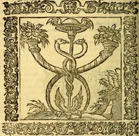 An illustration from Omnia Andreae Alciati v.c. emblemata, cum commentariis, quibus emblematum aperta origine mens auctoris explicatur, & obscura omnia, dubiáque illustrantur Adiectae ad calcem Notae posteriores (1589)