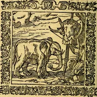 An illustration from Omnia Andreae Alciati v.c. emblemata, cum commentariis, quibus emblematum aperta origine mens auctoris explicatur, & obscura omnia, dubiáque illustrantur Adiectae ad calcem Notae posteriores (1589)