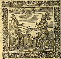 An illustration from Omnia Andreae Alciati v.c. emblemata, cum commentariis, quibus emblematum aperta origine mens auctoris explicatur, & obscura omnia, dubiáque illustrantur Adiectae ad calcem Notae posteriores (1589)