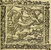 An illustration from Omnia Andreae Alciati v.c. emblemata, cum commentariis, quibus emblematum aperta origine mens auctoris explicatur, & obscura omnia, dubiáque illustrantur Adiectae ad calcem Notae posteriores (1589)