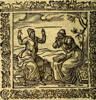 An illustration from Omnia Andreae Alciati v.c. emblemata, cum commentariis, quibus emblematum aperta origine mens auctoris explicatur, & obscura omnia, dubiáque illustrantur Adiectae ad calcem Notae posteriores (1589)