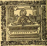 An illustration from Omnia Andreae Alciati v.c. emblemata, cum commentariis, quibus emblematum aperta origine mens auctoris explicatur, & obscura omnia, dubiáque illustrantur Adiectae ad calcem Notae posteriores (1589)