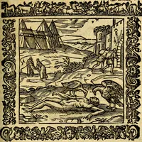 An illustration from Omnia Andreae Alciati v.c. emblemata, cum commentariis, quibus emblematum aperta origine mens auctoris explicatur, & obscura omnia, dubiáque illustrantur Adiectae ad calcem Notae posteriores (1589)