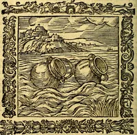 An illustration from Omnia Andreae Alciati v.c. emblemata, cum commentariis, quibus emblematum aperta origine mens auctoris explicatur, & obscura omnia, dubiáque illustrantur Adiectae ad calcem Notae posteriores (1589)