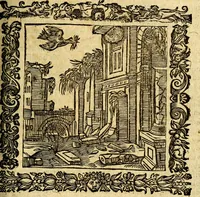 An illustration from Omnia Andreae Alciati v.c. emblemata, cum commentariis, quibus emblematum aperta origine mens auctoris explicatur, & obscura omnia, dubiáque illustrantur Adiectae ad calcem Notae posteriores (1589)