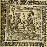 An illustration from Omnia Andreae Alciati v.c. emblemata, cum commentariis, quibus emblematum aperta origine mens auctoris explicatur, & obscura omnia, dubiáque illustrantur Adiectae ad calcem Notae posteriores (1589)