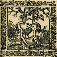 An illustration from Omnia Andreae Alciati v.c. emblemata, cum commentariis, quibus emblematum aperta origine mens auctoris explicatur, & obscura omnia, dubiáque illustrantur Adiectae ad calcem Notae posteriores (1589)