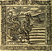 An illustration from Omnia Andreae Alciati v.c. emblemata, cum commentariis, quibus emblematum aperta origine mens auctoris explicatur, & obscura omnia, dubiáque illustrantur Adiectae ad calcem Notae posteriores (1589)