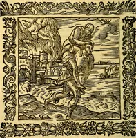 An illustration from Omnia Andreae Alciati v.c. emblemata, cum commentariis, quibus emblematum aperta origine mens auctoris explicatur, & obscura omnia, dubiáque illustrantur Adiectae ad calcem Notae posteriores (1589)