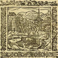 An illustration from Omnia Andreae Alciati v.c. emblemata, cum commentariis, quibus emblematum aperta origine mens auctoris explicatur, & obscura omnia, dubiáque illustrantur Adiectae ad calcem Notae posteriores (1589)