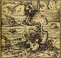 Picture 3 of 238 from Omnia D. And. Alciati emblemata : ad quae singula, praeter concinnas acutásque inscriptiones, lepidas & expressas imagines, ac caetera omnia, quae prioribus nostris editionibus cúm ad eorum distinctionem, tum ad ornatum & correctionem adhibita continebantur, : nunc primùm perelegantia persubtiliáq[ue] adiecta sunt epimuthia, quibus emblematum amplitudo quaecunq[ue] in iis dubia sunt aut obscura, tanquam perspicuis illustrantur (1566), leaf 12