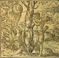 Picture 120 of 238 from Omnia D. And. Alciati emblemata : ad quae singula, praeter concinnas acutásque inscriptiones, lepidas & expressas imagines, ac caetera omnia, quae prioribus nostris editionibus cúm ad eorum distinctionem, tum ad ornatum & correctionem adhibita continebantur, : nunc primùm perelegantia persubtiliáq[ue] adiecta sunt epimuthia, quibus emblematum amplitudo quaecunq[ue] in iis dubia sunt aut obscura, tanquam perspicuis illustrantur (1566), leaf 131