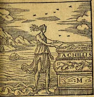 An illustration from Omnia D. And. Alciati emblemata : ad quae singula, praeter concinnas acutásque inscriptiones, lepidas & expressas imagines, ac caetera omnia, quae prioribus nostris editionibus cúm ad eorum distinctionem, tum ad ornatum & correctionem adhibita continebantur, : nunc primùm perelegantia persubtiliáq[ue] adiecta sunt epimuthia, quibus emblematum amplitudo quaecunq[ue] in iis dubia sunt aut obscura, tanquam perspicuis illustrantur (1566)