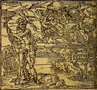 Picture 154 of 238 from Omnia D. And. Alciati emblemata : ad quae singula, praeter concinnas acutásque inscriptiones, lepidas & expressas imagines, ac caetera omnia, quae prioribus nostris editionibus cúm ad eorum distinctionem, tum ad ornatum & correctionem adhibita continebantur, : nunc primùm perelegantia persubtiliáq[ue] adiecta sunt epimuthia, quibus emblematum amplitudo quaecunq[ue] in iis dubia sunt aut obscura, tanquam perspicuis illustrantur (1566), leaf 167