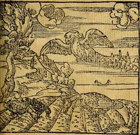 An illustration from Omnia D. And. Alciati emblemata : ad quae singula, praeter concinnas acutásque inscriptiones, lepidas & expressas imagines, ac caetera omnia, quae prioribus nostris editionibus cúm ad eorum distinctionem, tum ad ornatum & correctionem adhibita continebantur, : nunc primùm perelegantia persubtiliáq[ue] adiecta sunt epimuthia, quibus emblematum amplitudo quaecunq[ue] in iis dubia sunt aut obscura, tanquam perspicuis illustrantur (1566)