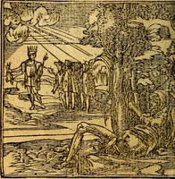 An illustration from Omnia D. And. Alciati emblemata : ad quae singula, praeter concinnas acutásque inscriptiones, lepidas & expressas imagines, ac caetera omnia, quae prioribus nostris editionibus cúm ad eorum distinctionem, tum ad ornatum & correctionem adhibita continebantur, : nunc primùm perelegantia persubtiliáq[ue] adiecta sunt epimuthia, quibus emblematum amplitudo quaecunq[ue] in iis dubia sunt aut obscura, tanquam perspicuis illustrantur (1566)