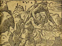 An illustration from Omnia D. And. Alciati emblemata : ad quae singula, praeter concinnas acutásque inscriptiones, lepidas & expressas imagines, ac caetera omnia, quae prioribus nostris editionibus cúm ad eorum distinctionem, tum ad ornatum & correctionem adhibita continebantur, : nunc primùm perelegantia persubtiliáq[ue] adiecta sunt epimuthia, quibus emblematum amplitudo quaecunq[ue] in iis dubia sunt aut obscura, tanquam perspicuis illustrantur (1566)